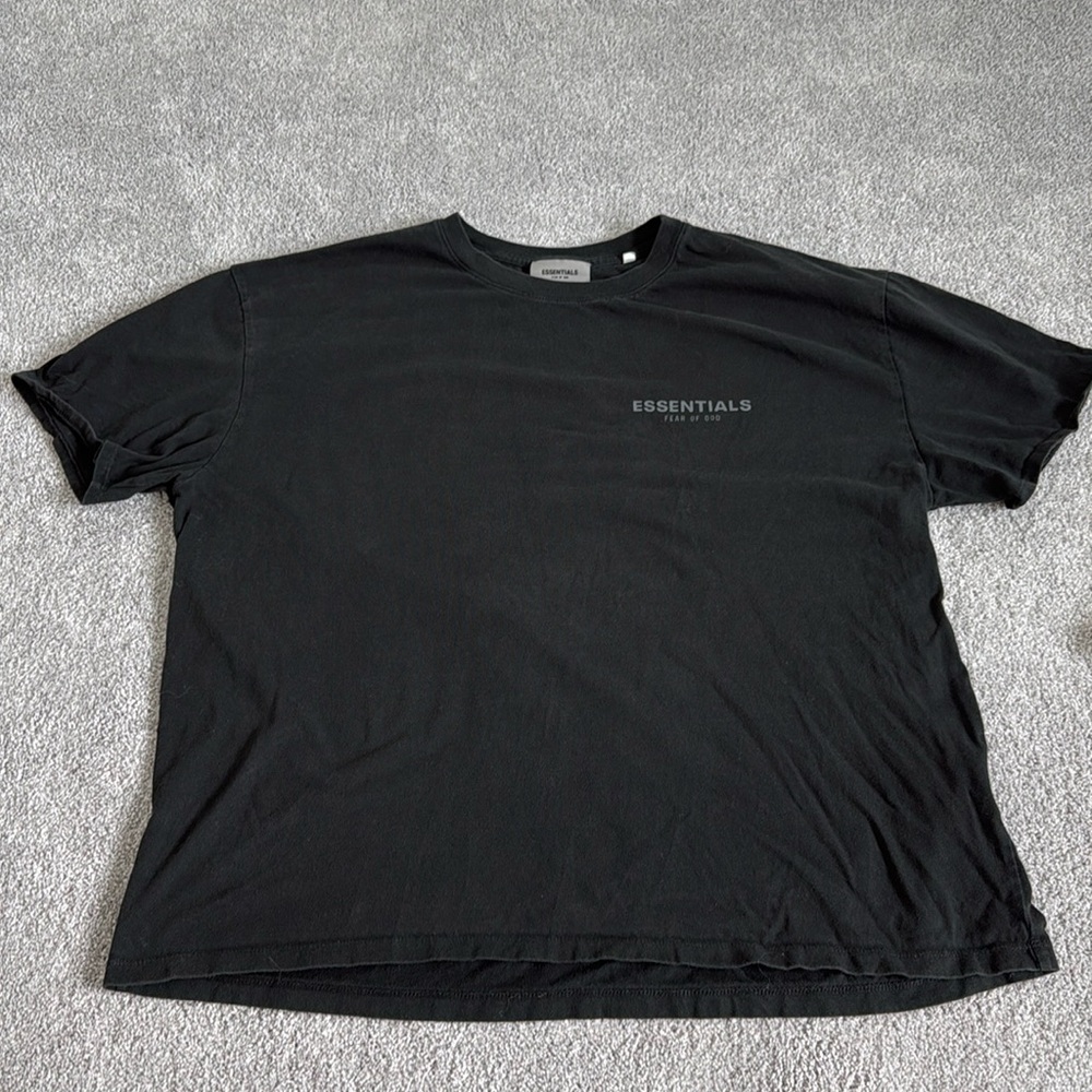 Black xl essentials fear of god t shirt